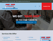 Tablet Screenshot of kneedeepplumbing.com