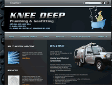 Tablet Screenshot of kneedeepplumbing.com.au